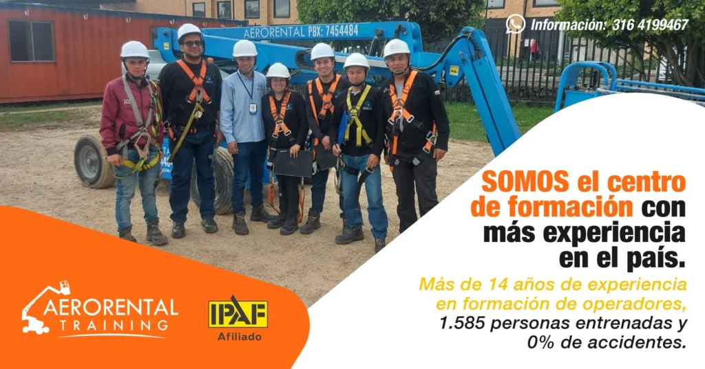 Banner de Aerorental Training, centro de formación para operadores con certificación IPAF