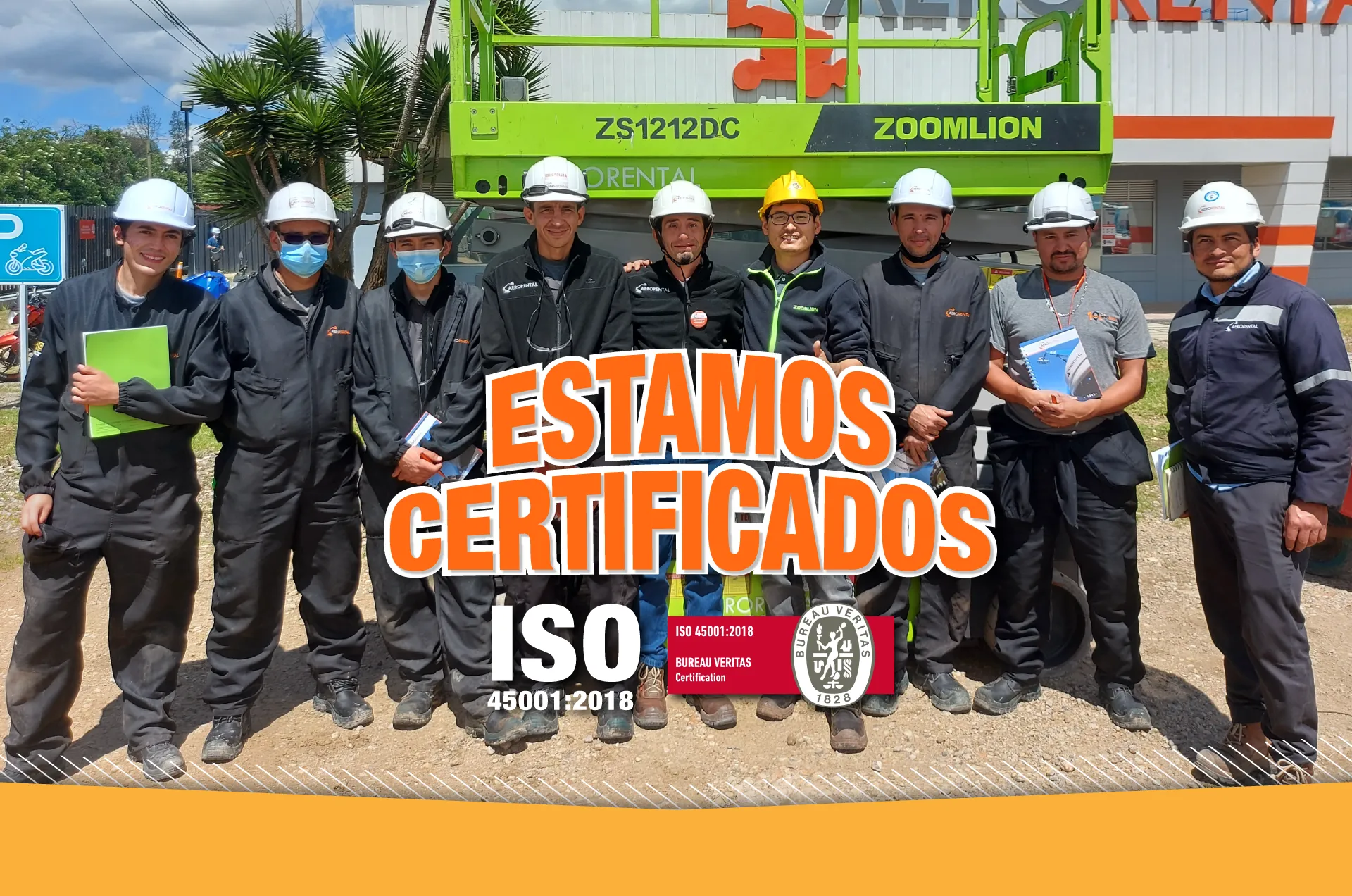Certifiación Aerorental ISO 45001:2018