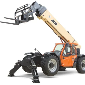 Telehandler JLG 1255 con accesorio de horquillas para montacargas en Aerorental