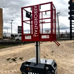 Plataforma vertical Leonardo Bravi HD de AeroRental para mantenimiento en altura