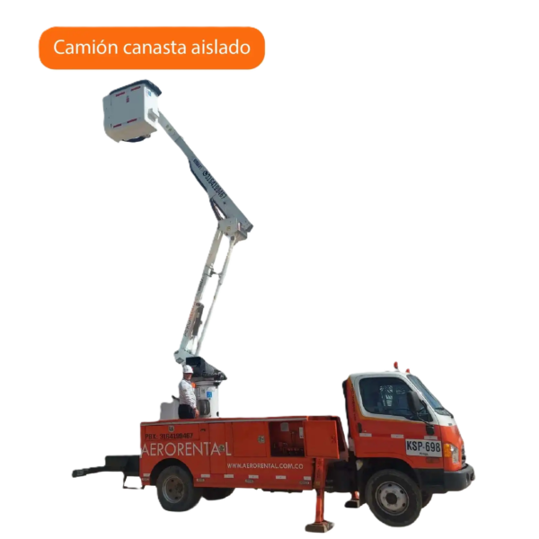 Camión Canasta Aislado