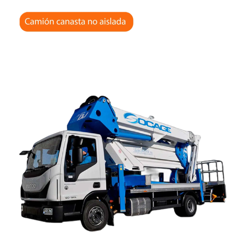 Camión Canasta no Aislado